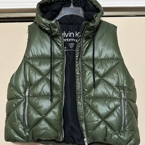 Calvin Klein Green Quilted Vest